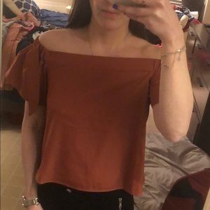 NWOT Tobi Strapless Short Sleeve Top / Blouse